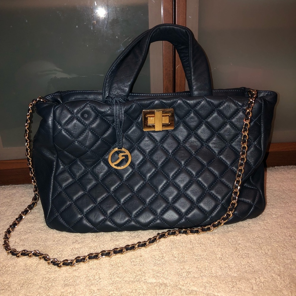 Varriale Blue Genuine Leather Purse